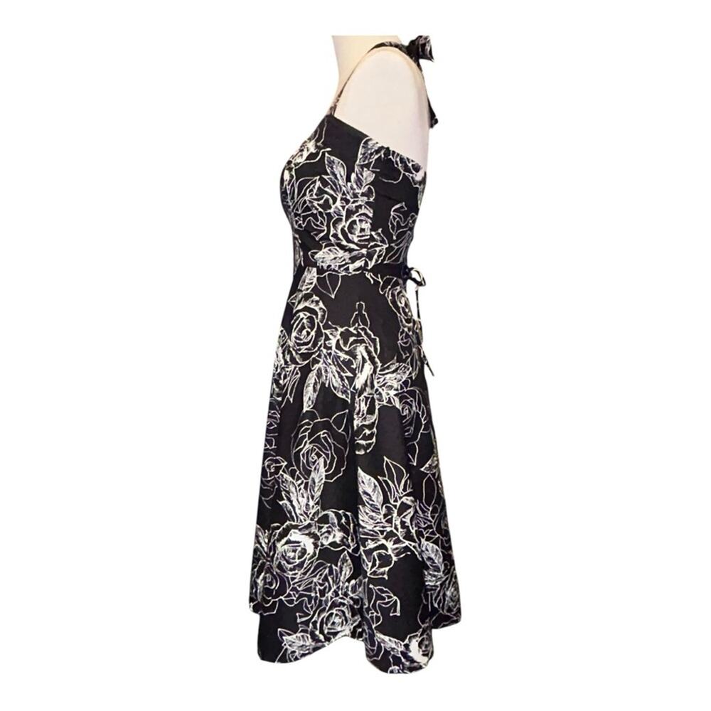Topdress Women’s 50’s Retro Floral Halter 50’s Pin Up Dress Size Small - Picture 2 of 11